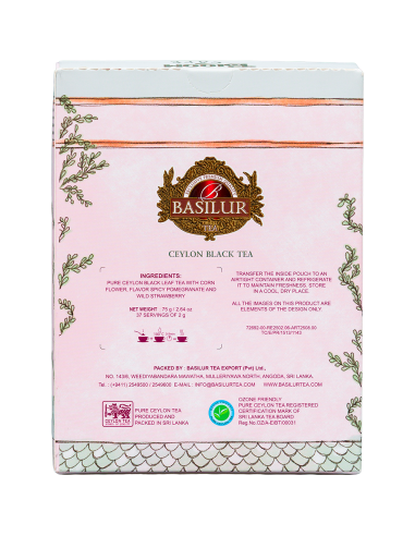 Bloom Café-Te negro Granada - Frambuesa - Berries Twist- 75G x 6 - Basilur