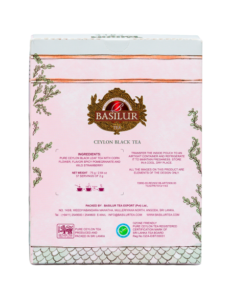 Bloom Café-Te negro Granada - Frambuesa - Berries Twist- 75G x 6 - Basilur