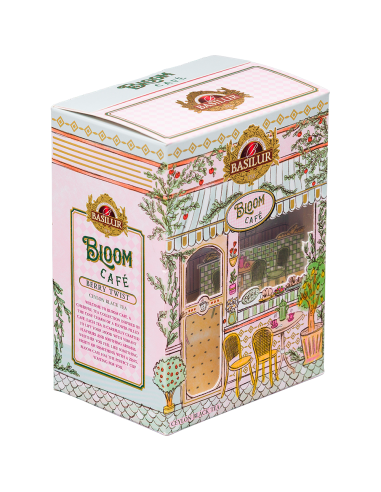 Bloom Café-Te negro Granada - Frambuesa - Berries Twist- 75G x 6 - Basilur