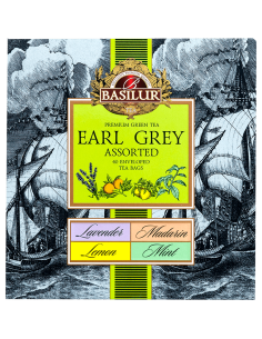 Earl Grey Té Verde Assorted - 40Bolsas X 12 - Basilur 2