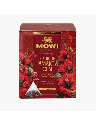 Té Flor de Jamaica Chai - 12 Bolsas X 12 - Mowi