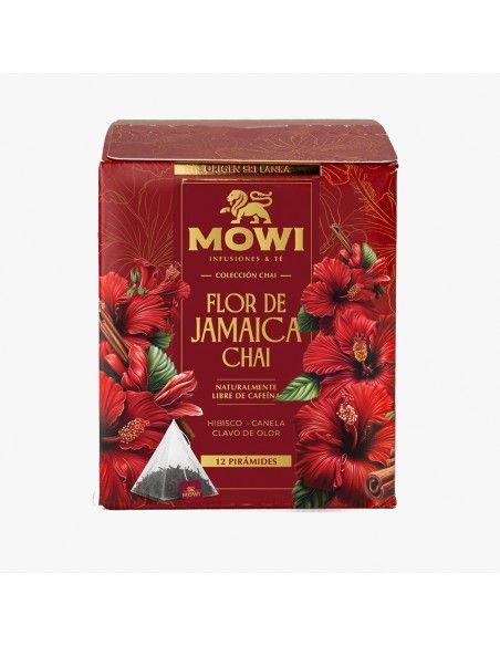 Té Flor de Jamaica Chai - 12 Bolsas X 12 - Mowi