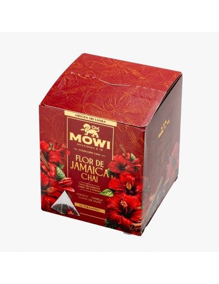 Té Flor de Jamaica Chai - 12 Bolsas X 12 - Mowi