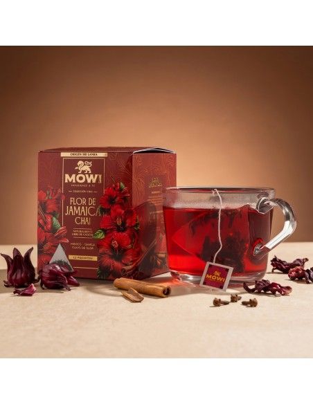 Té Flor de Jamaica Chai - 12 Bolsas X 12 - Mowi