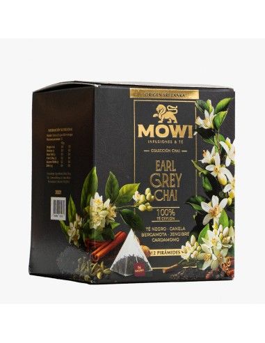 Té Earl Grey Chai - 12 Bolsas X 12 - Mowi