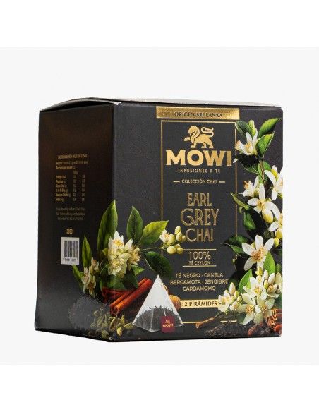 Té Earl Grey Chai - 12 Bolsas X 12 - Mowi