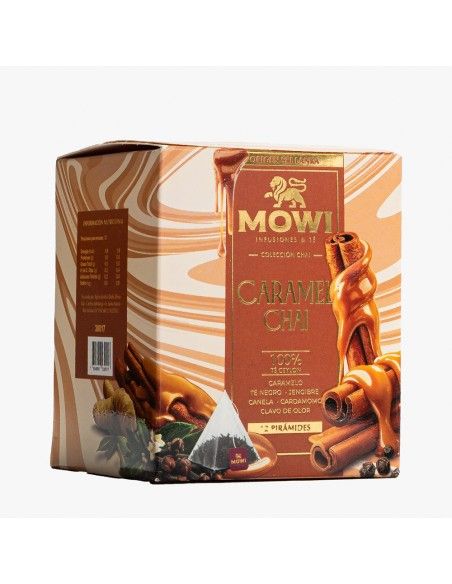 Té Caramel Chai - 12 Bolsas X 12 - Mowi